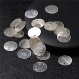 Mother of Pearl Shell Beads Round Coin Pearl Slice for Earrings DIY
