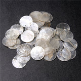 Mother of Pearl Shell Beads Round Coin Pearl Slice for Earrings DIY