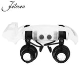 10/15/20/25X Lens Magnifying Glass LED Lamp Watch Repair Tool