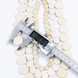 10/15/20mm Wooden Beads Charms Unprocessed Flat Round Wood Beads for Diy Jewelry