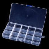 Grids Transparent Jewelry Storage Box Adjustable Compartment Container