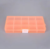 Adjustable Plastic Jewelry Box Craft Organizer Storage
