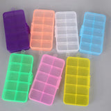 Adjustable Plastic Jewelry Box Craft Organizer Storage