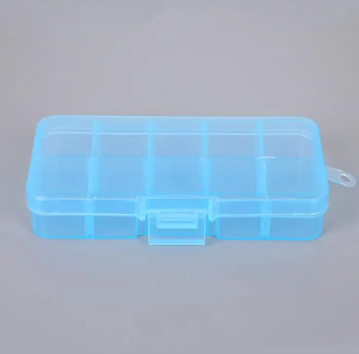 Adjustable Plastic Jewelry Box Craft Organizer Storage