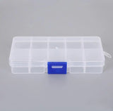 Adjustable Plastic Jewelry Box Craft Organizer Storage