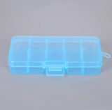 Adjustable Plastic Jewelry Box Craft Organizer Storage