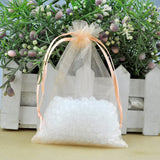 Organza Champagne Gift Bags 10x15cm 50pcs Jewelry/Wedding