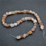 10-15mm Red Agate/Quartz/Green Aventurine Rough Beads 1 Strand