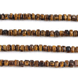 10x15mm Tiger Eye Stone Beads Natural Cut Loose Spacer Beads for DIY Bracelets