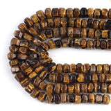 10x15mm Tiger Eye Stone Beads Natural Cut Loose Spacer Beads for DIY Bracelets