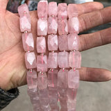Faceted Citrine Amethyst Crystal Beads - Square Shape Loose Bead