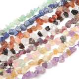 Natural Irregular Raw Stone Rough Lapis Amethysts Crystal Beads DIY Necklace