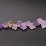 Natural Irregular Raw Stone Rough Lapis Amethysts Crystal Beads DIY Necklace
