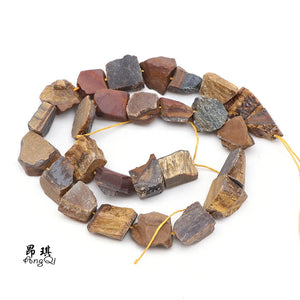 10-15mm Raw Stone Rough Nugget Beads Amethyst Tiger Eye Crystal Beads