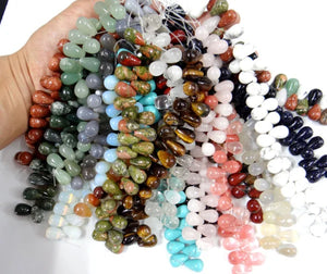 10*16mm Natural Stone Agate Opal Quartz Spacer Beads for DIY Jewelry Making 30pc