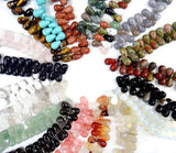10*16mm Natural Stone Agate Opal Quartz Spacer Beads for DIY Jewelry Making 30pc