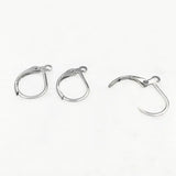 Stainless Steel Earrings Settings French Style Ear Wire Clip Hook