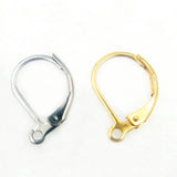 Stainless Steel Earrings Settings French Style Ear Wire Clip Hook