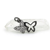 Micro Pave Clear CZ Butterfly Charms for DIY Bracelets or Necklaces
