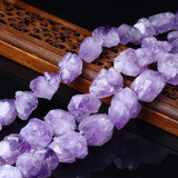 10-19mm Purple Crystal Quartz Stone Beads Raw Amethysts DIY Jewelry