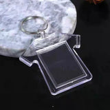 Acrylic Picture Frame Key Ring Personalized DIY Couple Lover Gift