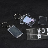 Acrylic Picture Frame Key Ring Personalized DIY Couple Lover Gift