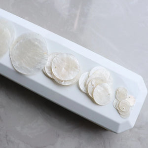 100Pcs 100% Natural Mirror Freshwater Shell Beads DIY Charms