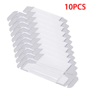 50pcs Clear 1/64 Car Model Toy PVC Box Wheel Dustproof Storage Boxes