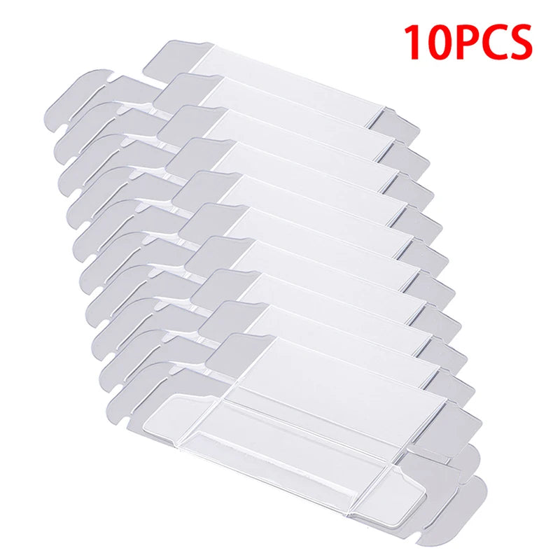 50pcs Clear 1/64 Car Model Toy PVC Box Wheel Dustproof Storage Boxes
