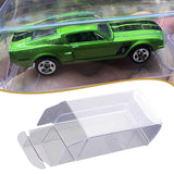 50pcs Clear 1/64 Car Model Toy PVC Box Wheel Dustproof Storage Boxes
