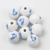 10/20/30Pcs 15MM Wooden Beads DIY Custom Christmas Decoration