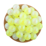10/20/30Pcs Resin Ball Round Acrylic Beads Glitter Jewelry Making DIY