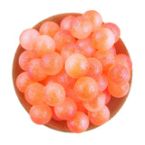10/20/30Pcs Resin Ball Round Acrylic Beads Glitter Jewelry Making DIY
