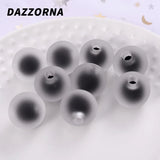 16mm Multicolor Frosted Half Hole Acrylic Beads Round Spacer for Jewelry Making