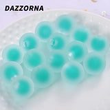 16mm Multicolor Frosted Half Hole Acrylic Beads Round Spacer for Jewelry Making