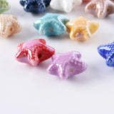 10/20/30pcs 10x19mm Ceramic Starfish Beads for Jewelry Making