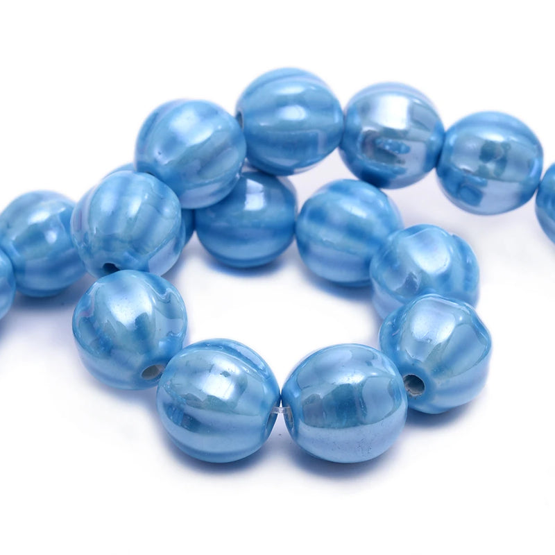 Porcelain Oval Spacer Beads for Jewelry Making DIY 14mm