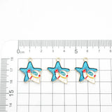 Colorful Astronaut Moon Charms Enamel Star Charm Necklace Pendant