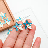 Colorful Astronaut Moon Charms Enamel Star Charm Necklace Pendant