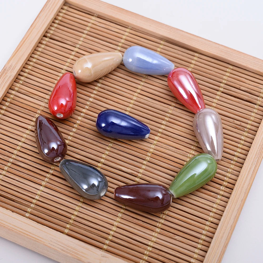 20/30pcs Mixed Ceramic Beads 20mm for DIY Jewelry Making Bracelet