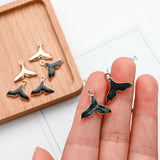Enamel Fish Tail Charms Multicolor Pendant Charms for Jewelry Making