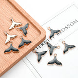 Enamel Fish Tail Charms Multicolor Pendant Charms for Jewelry Making