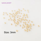 Spacer Flat Beads, 18K Plated Separators for Bracelet Necklace DIY, 30pcs
