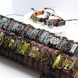 Vintage Charm Leather Bracelets for Women Men