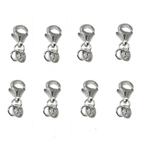 10-100PCS 17x6MM Silver Copper Water Drop Lobster Clasp DIY Jewelry Findings