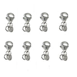 10-100PCS 17x6MM Silver Copper Water Drop Lobster Clasp DIY Jewelry Findings