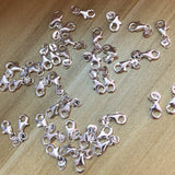 10-100PCS 17x6MM Silver Copper Water Drop Lobster Clasp DIY Jewelry Findings