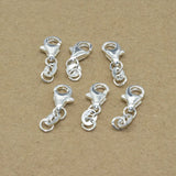 10-100PCS 17x6MM Silver Copper Water Drop Lobster Clasp DIY Jewelry Findings