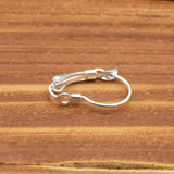 925 Sterling Silver Gourd Earring Clasp & Hooks Leverback Fittings