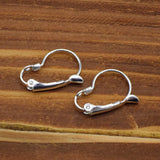 925 Sterling Silver Gourd Earring Clasp & Hooks Leverback Fittings